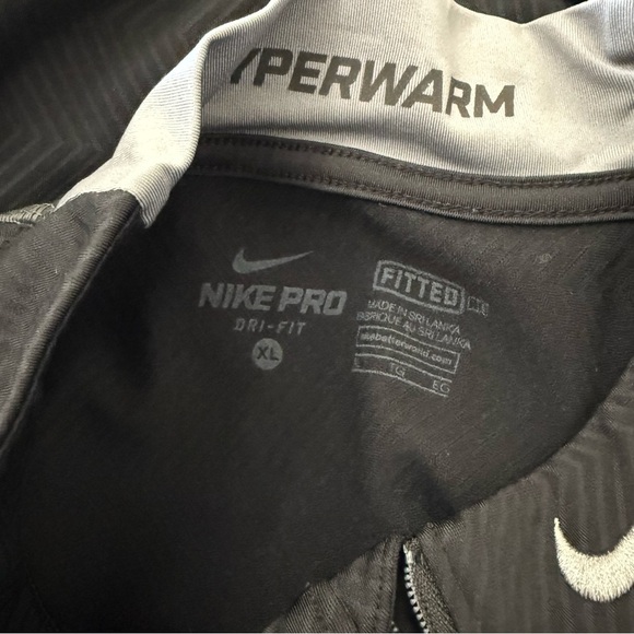 ACU Nike Pro Dri Fit Size XL Fitted Quarter Zip - Picture 4 of 4